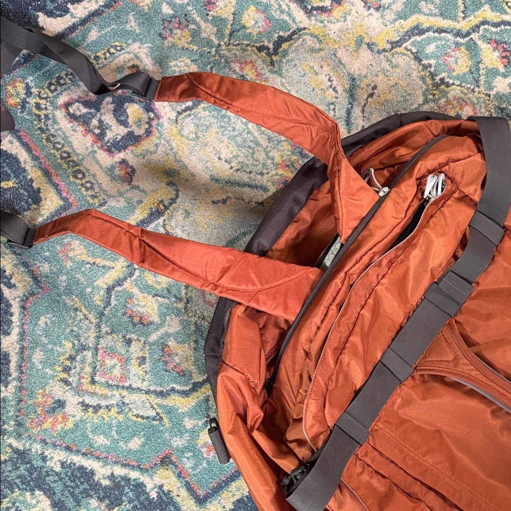 OSPREY Transporter 95 Duffel Bag - Light Rust and Brown/Grey - Picture 3 of 6